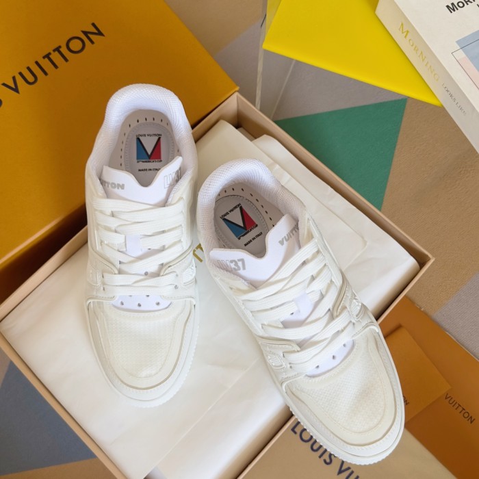 NIGO Louis Vuitton Lv Trainer Sneakers Men's Monogram Colorblocking Fashion Casual Logo Lace-up Shoes #nigo72942