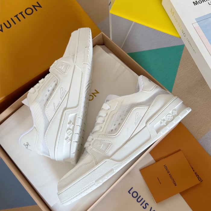 NIGO Louis Vuitton Lv Trainer Sneakers Men's Monogram Colorblocking Fashion Casual Logo Lace-up Shoes #nigo72942
