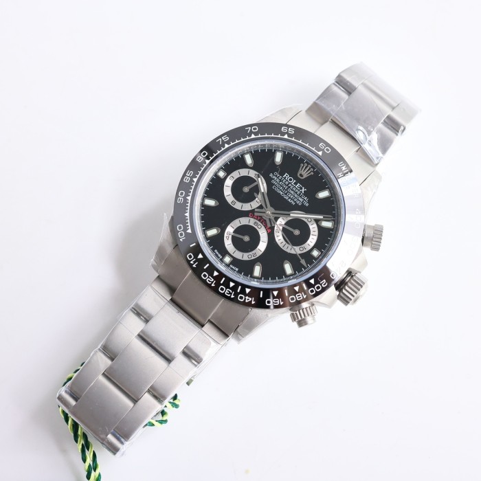 NIGO Rolex Mens Rolex Dinatone Case Strap 904L Steel Mechanical Watch Black Dial Wristwatch ﻿#nigo71588