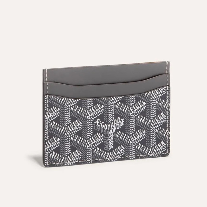 NIGO Goyard Men's And Women'S Saint-Sulpice Series Geometric Pattern Printing Color Blocking Card Holder Canvas With Calfskin Double-Sided Card Case Bags #nigo71587