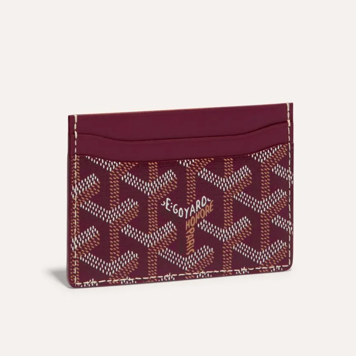 NIGO Goyard Men's And Women'S Saint-Sulpice Series Geometric Pattern Printing Color Blocking Card Holder Canvas With Calfskin Double-Sided Card Case Bags #nigo71587