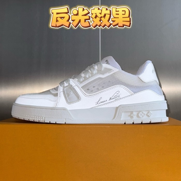 NIGO Louis Vuitton Lv Trainer Sneakers Men's Monogram Colorblocking Fashion Casual Logo Lace-up Shoes #nigo72942