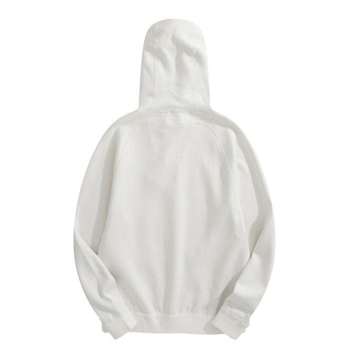 NIGO Dior Men's Spring and Autumn Solid Color Hooded Drawstring Cashmere Zipper Jacket Casual Trousers Pants Set Suit #nigo72952