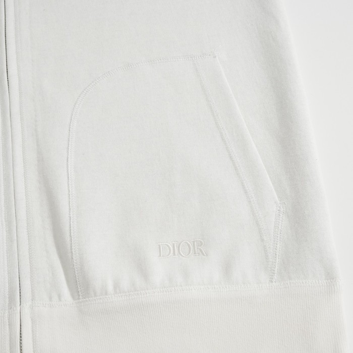 NIGO Dior Men's Spring and Autumn Solid Color Hooded Drawstring Cashmere Zipper Jacket Casual Trousers Pants Set Suit #nigo72952