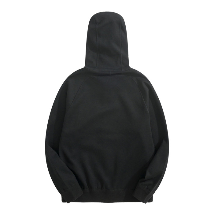 NIGO Dior Men's Spring and Autumn Solid Color Hooded Drawstring Cashmere Zipper Jacket Casual Trousers Pants Set Suit #nigo72952