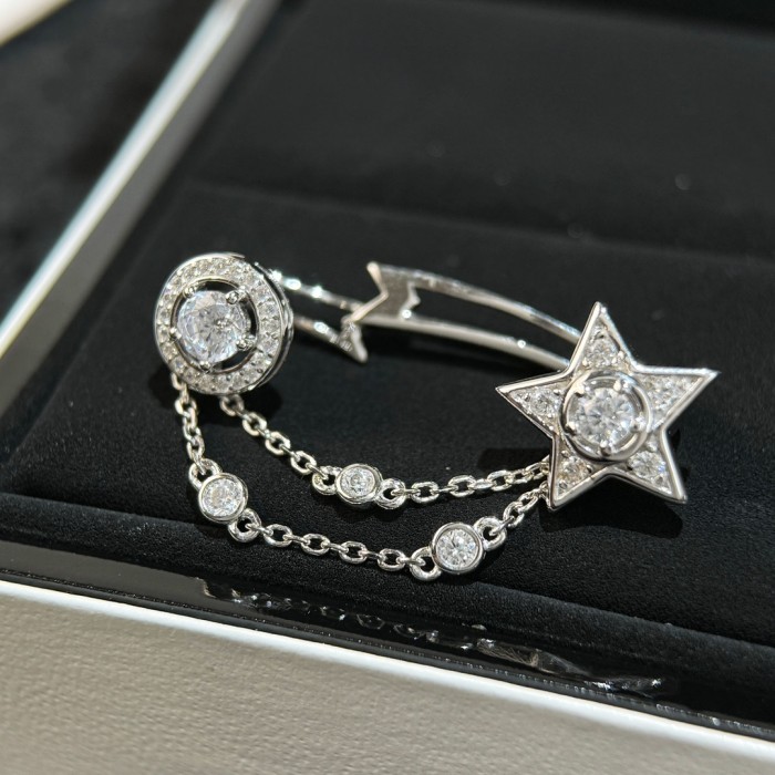 NIGO Chanel COMÈTE 1932 Earrings Fashion Luxury Meteor Series Chain Earhook V Gold Material Earrings Jewelry  Accessories Ngvp #nigo9231