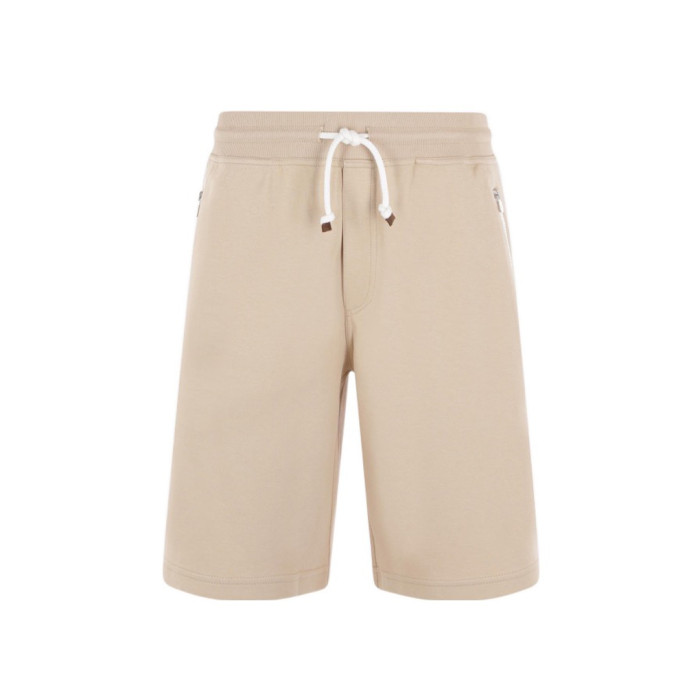 NIGO Brunello Cucinelli Men's Spring And Autumn Solid Color Zipper Drawstring Cotton Hooded Vest Casual Tie Shorts Ngvp #nigo9218