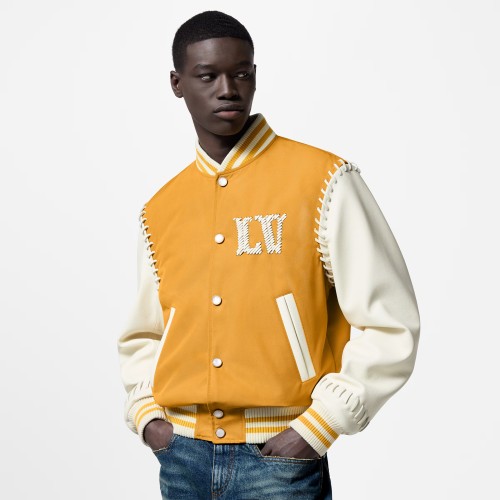 NIGO Louis Vuitton Men's Fall And Winter Color Clashing Design Letters Logo Single Breasted Long Sleeved Jacket #nigo72957