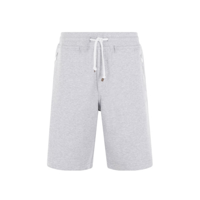 NIGO Brunello Cucinelli Men's Spring And Autumn Solid Color Zipper Drawstring Cotton Hooded Vest Casual Tie Shorts Ngvp #nigo9218