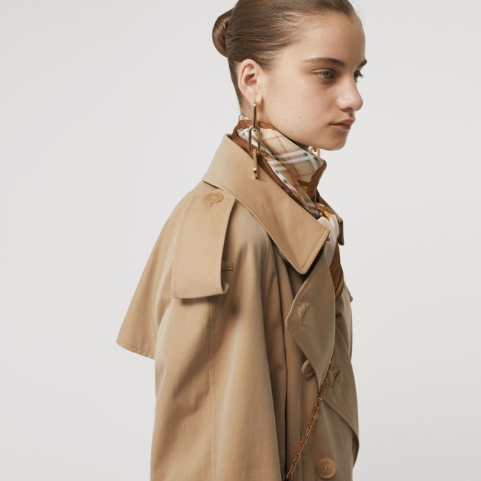 NIGO Burberry Women's Solid Color Spring And Autumn Classic Pants Double Breasted Long Sleeved Trench Coat Jacket #nigo72966