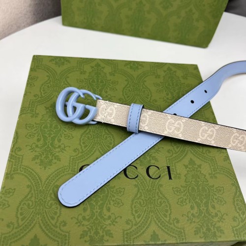 NIGO Gucci Women's GG Shape Smooth Buckle Belt  Width 4cm #nigo97478