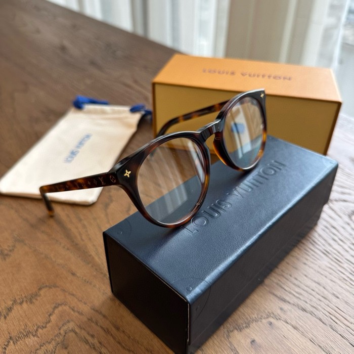NIGO Louis Vuitton MY MONOGRAM LIGHT ROUND Women's Acetate Fiber Metal Irregular Shape Optical Frame Optical Glasses #nigo72977