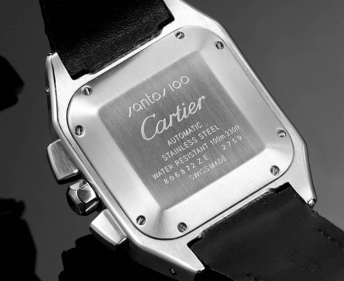 NIGO Cartier Santos Men's Automatic Mechanical Movement Roman Scale Date Display Chronograph 100M Water Resistant Mechanical Watch #nigo72997