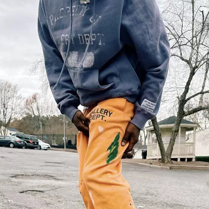NIGO Gallery Dept Men's And Women's Spring And Fall Letters Gradient Retro Washed Round Neck Pullover Hoodie Cotton Long Sleeve Hooded Sweatshirt Ngvp #nigo9252