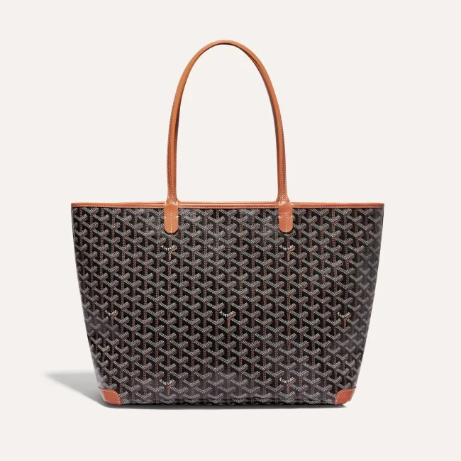 NIGO GOYARD Men's Women's Y Word Old Flower Full Print Artois Leather Shoulder Bag Zipper Closure Casual Tote Bag #nigo71596