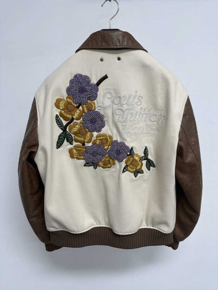 NIGO Louis Vuitton Men's Fall And Winter Floral Letters Embroidery Pattern Single Breasted Long Sleeved Jacket #nigo73111