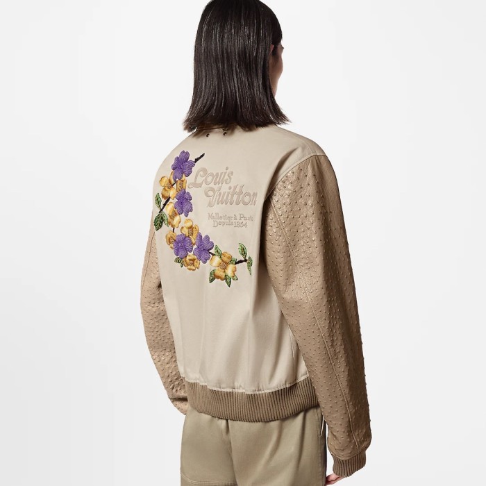 NIGO Louis Vuitton Men's Fall And Winter Floral Letters Embroidery Pattern Single Breasted Long Sleeved Jacket #nigo73111