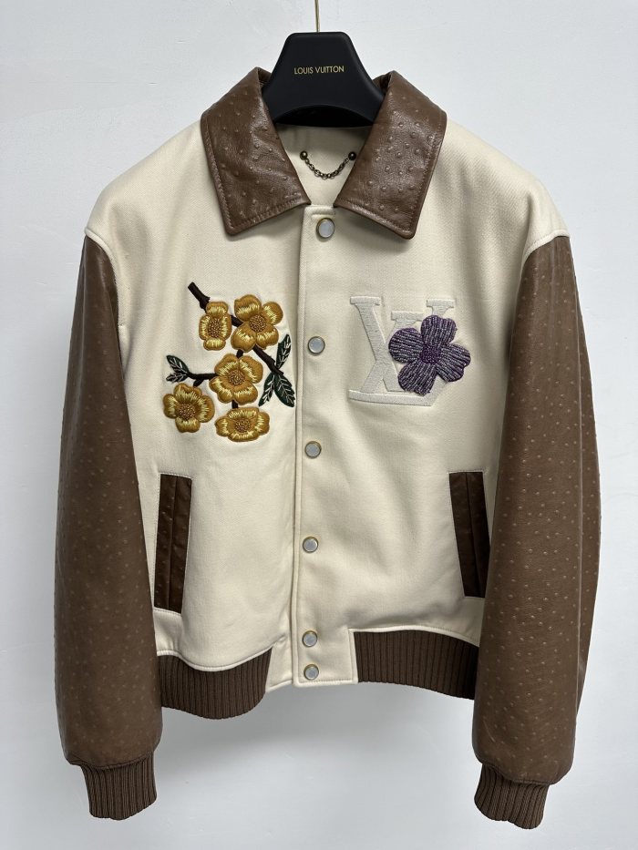 NIGO Louis Vuitton Men's Fall And Winter Floral Letters Embroidery Pattern Single Breasted Long Sleeved Jacket #nigo73111