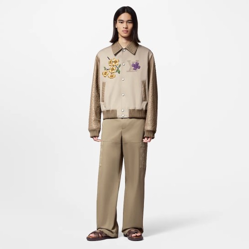 NIGO Louis Vuitton Men's Fall And Winter Floral Letters Embroidery Pattern Single Breasted Long Sleeved Jacket #nigo73111