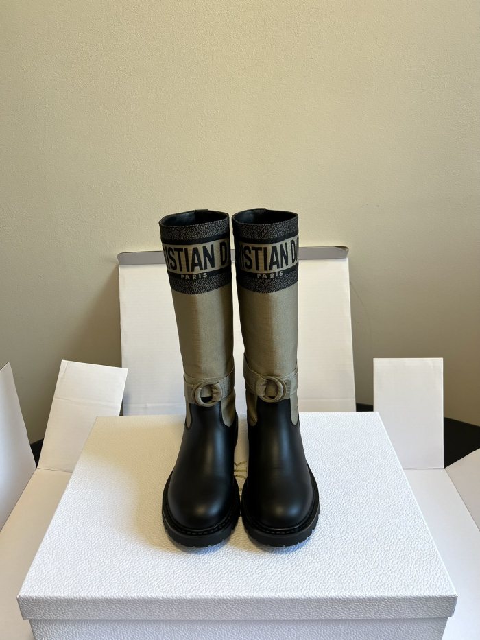 NIGO Louis Vuitton Women's Black Cowhide Leather Round Toe Slip On Flat Heel Short Boots Shoes #nigo73119