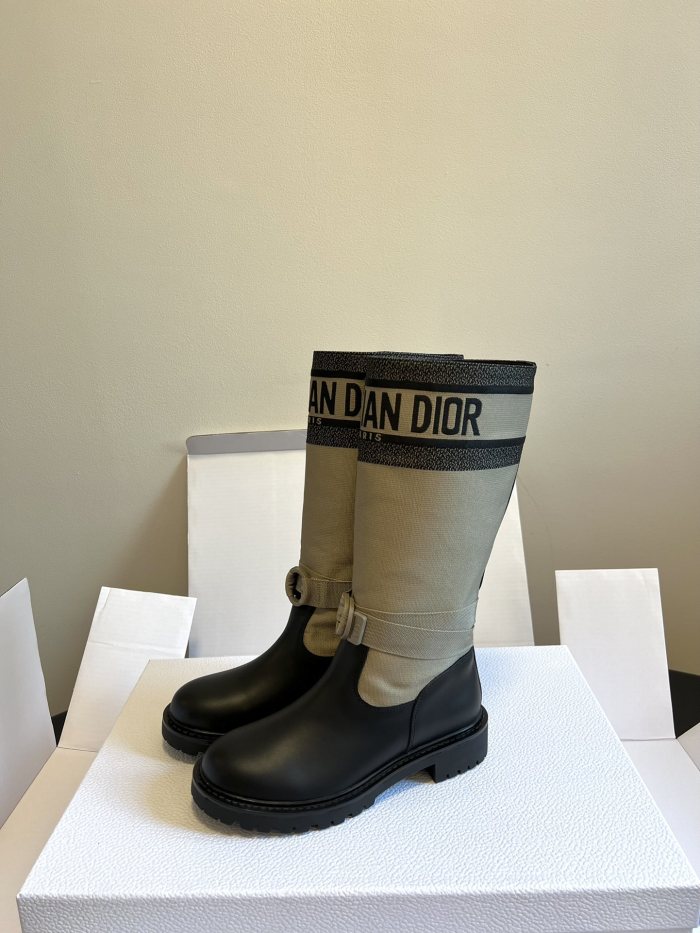 NIGO Louis Vuitton Women's Black Cowhide Leather Round Toe Slip On Flat Heel Short Boots Shoes #nigo73119