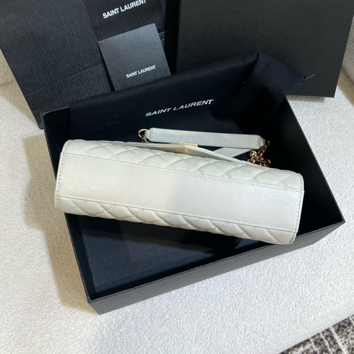 NIGO SAINT LAURENT Women's Chain Solid Color Logo Cowhide Envelope Bag Shoulder Crossbody Bags #nigo73112
