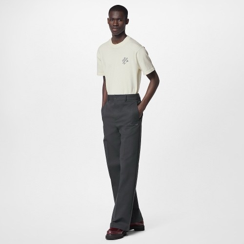 NIGO Louis Vuitton Men's Summer Embroidered Logo Round Neck Cotton Short Sleeve T-Shirt #nigo73133