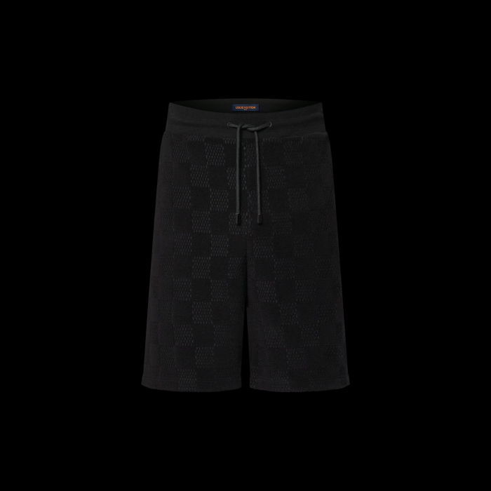 NIGO Louis Vuitton Men's Summer Black Embroidered Logo Printed Cotton Short Sleeve T-Shirt Casual Shorts Set Suit #nigo73129