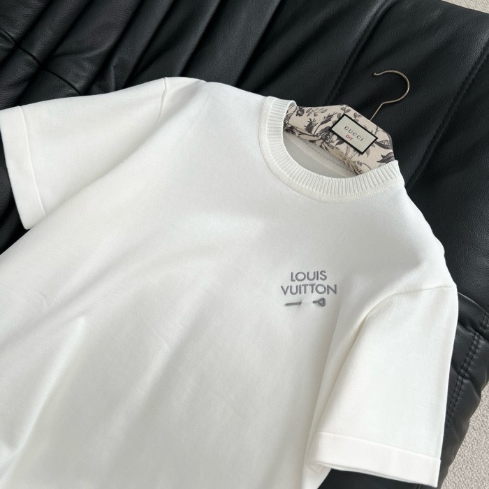 NIGO Louis Vuitton Men's Summer Embroidered Logo Round Neck Cotton Short Sleeve T-Shirt #nigo73133