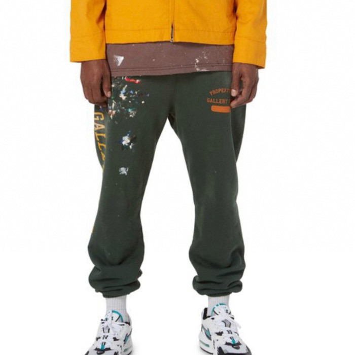 NIGO Gallery Dept. Men's Spring And Autumn Graffiti Letters Printing Solid Color Do Old Hooded Sweatshirt Casual Ink Splash Elastic Waist Drawstring Pants Ngvp #nigo9291