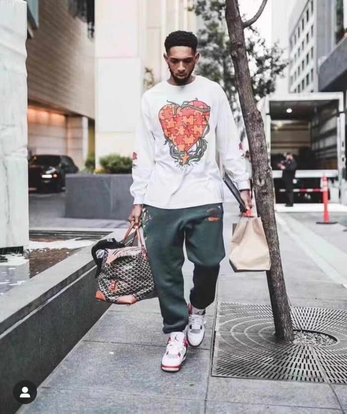 NIGO Gallery Dept. Men's Spring And Autumn Graffiti Letters Printing Solid Color Do Old Hooded Sweatshirt Casual Ink Splash Elastic Waist Drawstring Pants Ngvp #nigo9291