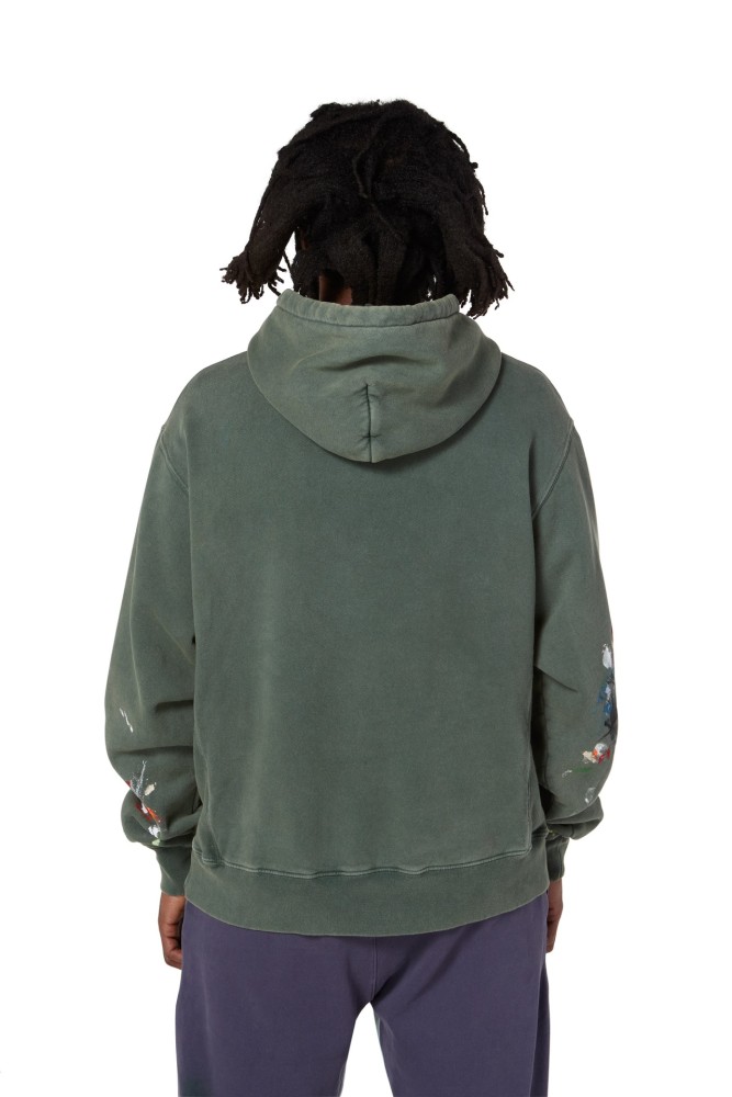 NIGO Gallery Dept. Men's Spring And Autumn Graffiti Letters Printing Solid Color Do Old Hooded Sweatshirt Casual Ink Splash Elastic Waist Drawstring Pants Ngvp #nigo9291