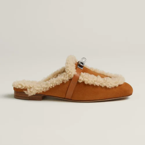 NIGO Hermes Women's Spring Summer Autumn Fashion Oz Mueller Shoes Baotou Leather Suede Solid Color Casual Slippers Shoes Ngvp #nigo9296