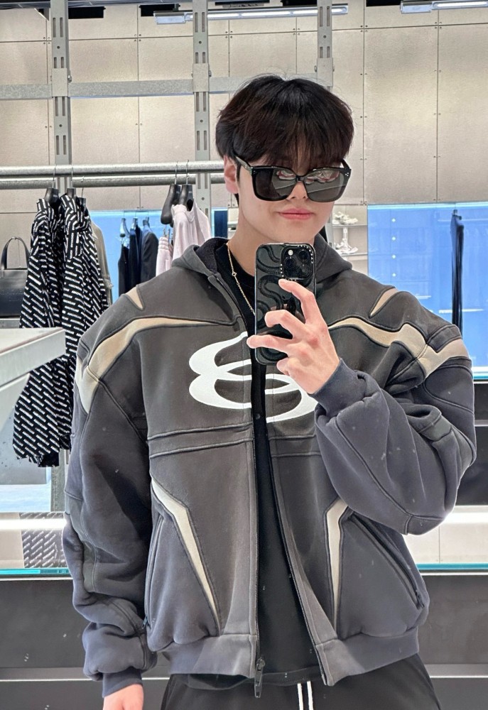 NIGO Balenciaga Men's Women's Spring And Autumn Unity Sports Icon Biker Black Zipper Loose Long Sleeve Hooded Sweatshirt Jacket Ngvp #nigo9312