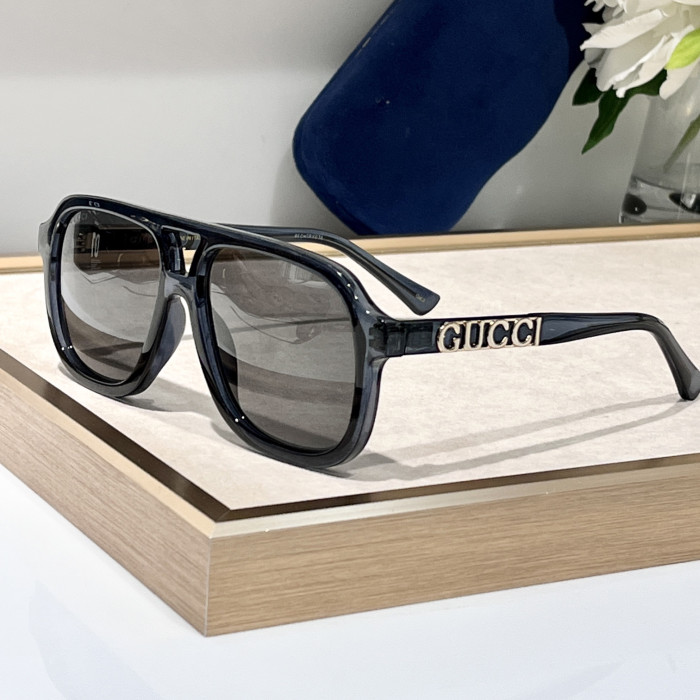NIGO Gucci Men's Logo Engraved Irregular Shape Cover-up Styling Sunglasses Eyeglasses Glasses #nigo73176