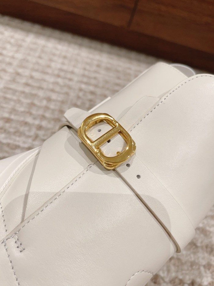 NIGO Dior Women's Autumn and Winter Solid Color Comfortable Simple Cow Leather Short Boots Shoes #nigo73183