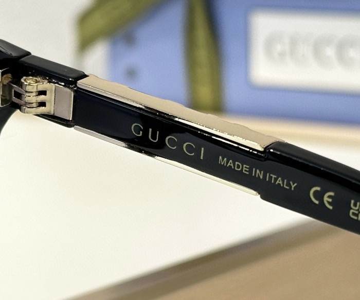 NIGO Gucci Men's Logo Engraved Irregular Shape Cover-up Styling Sunglasses Eyeglasses Glasses #nigo73176