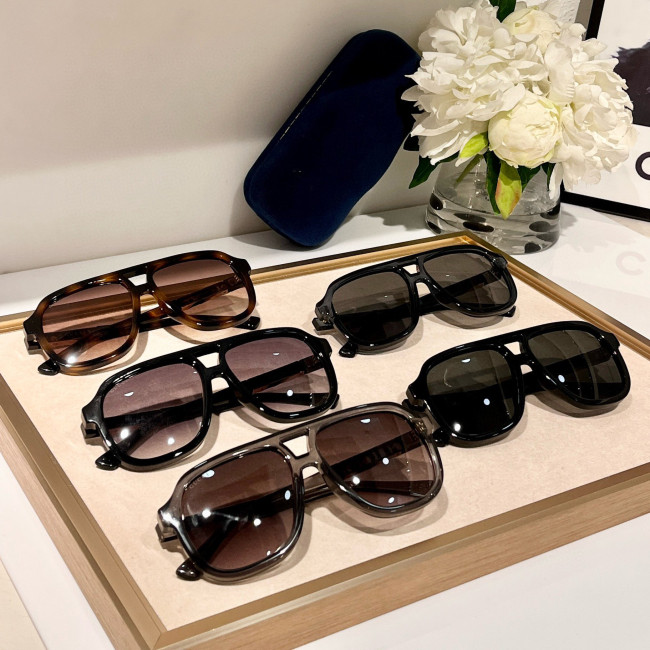 NIGO Gucci Men's Logo Engraved Irregular Shape Cover-up Styling Sunglasses Eyeglasses Glasses #nigo73176