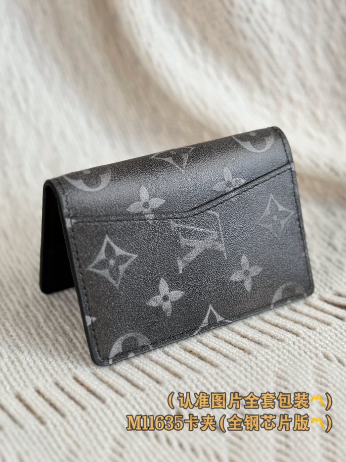 NIGO Louis Vuitton Men's Letter Printed Black Brushed Cowhide Long Wallet Card Case Bag Bags #nigo73188