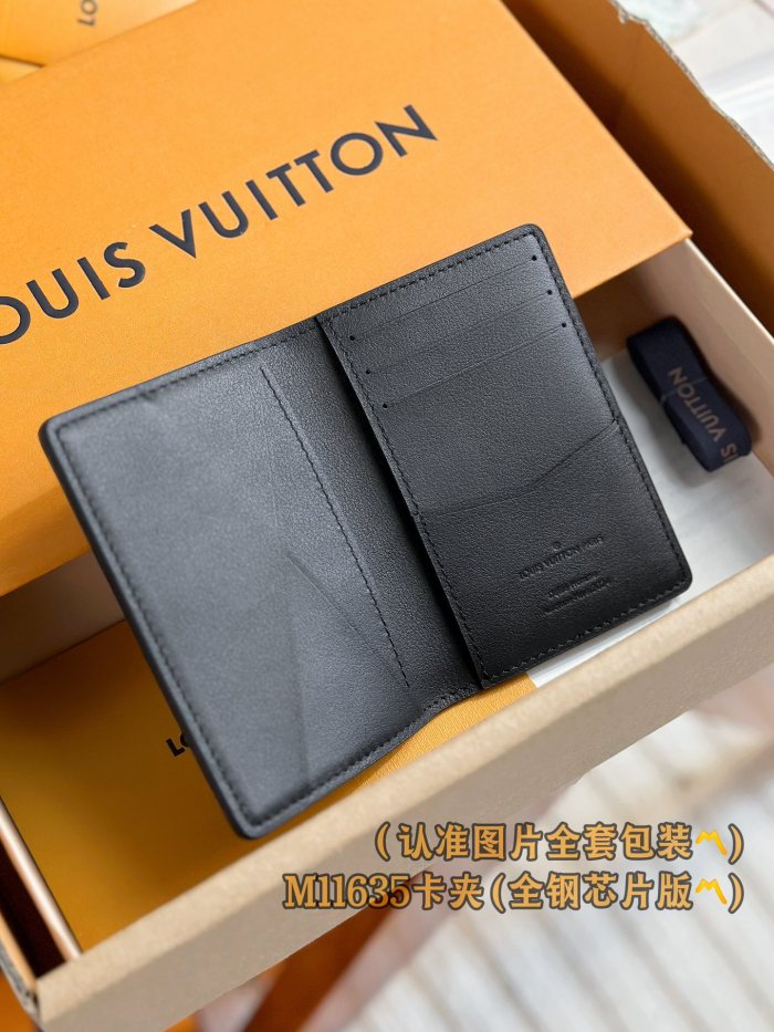 NIGO Louis Vuitton Men's Letter Printed Black Brushed Cowhide Long Wallet Card Case Bag Bags #nigo73188
