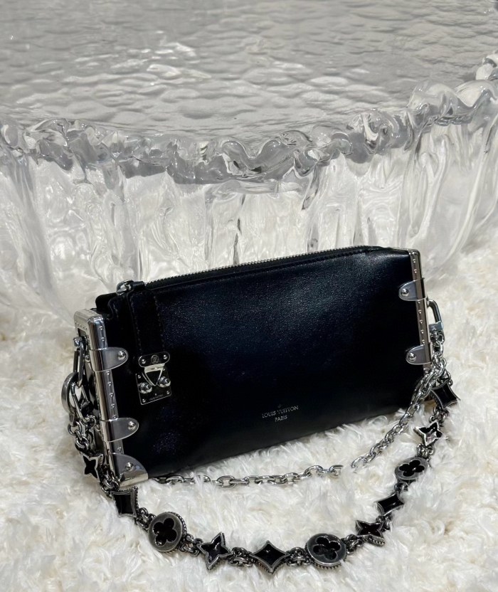 NIGO Louis Vuitton Men's Silver Letter Logo Openwork Design Brass Pant Chain Bag Chain Jewelry #nigo73189