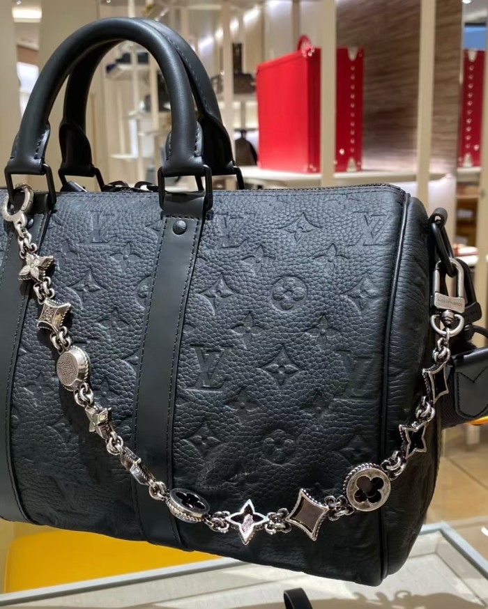 NIGO Louis Vuitton Men's Silver Letter Logo Openwork Design Brass Pant Chain Bag Chain Jewelry #nigo73189