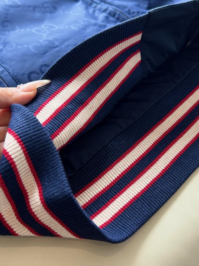 NIGO Gucci Men's Spring and Autumn Navy Reversible Round Neck Zipper Sport Long Sleeve Jacket #nigo73214
