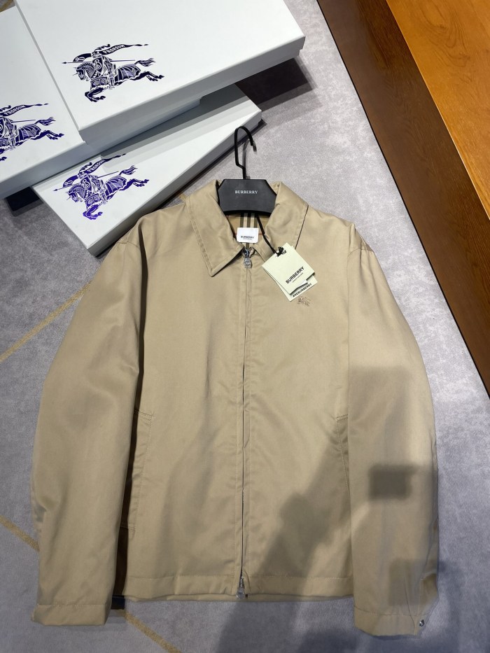 NIGO Burberry Men's Autumn and Winter Solid Color Logo Embroidery Zipper Casual Long Sleeve Cotton Jacket #nigo73199