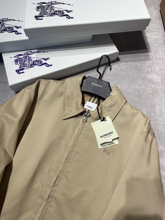 NIGO Burberry Men's Autumn and Winter Solid Color Logo Embroidery Zipper Casual Long Sleeve Cotton Jacket #nigo73199