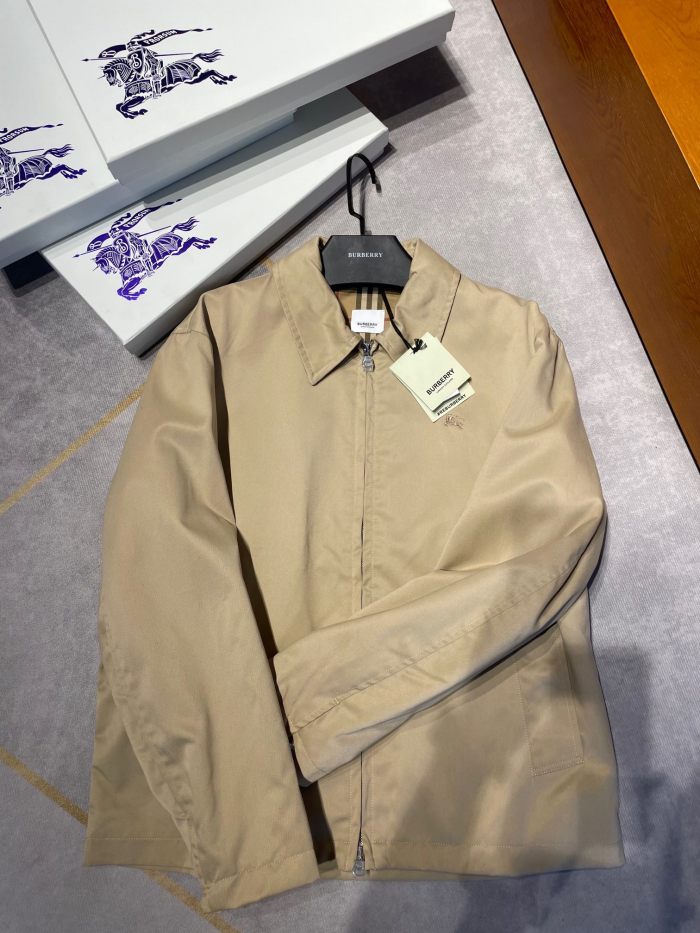 NIGO Burberry Men's Autumn and Winter Solid Color Logo Embroidery Zipper Casual Long Sleeve Cotton Jacket #nigo73199