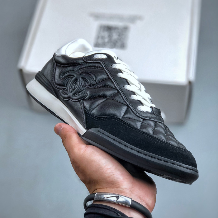 NIGO Chanel Women's Solid Color Flat Round Toe Lace Up Low Top Casual Sneakers Shoes #nigo73216