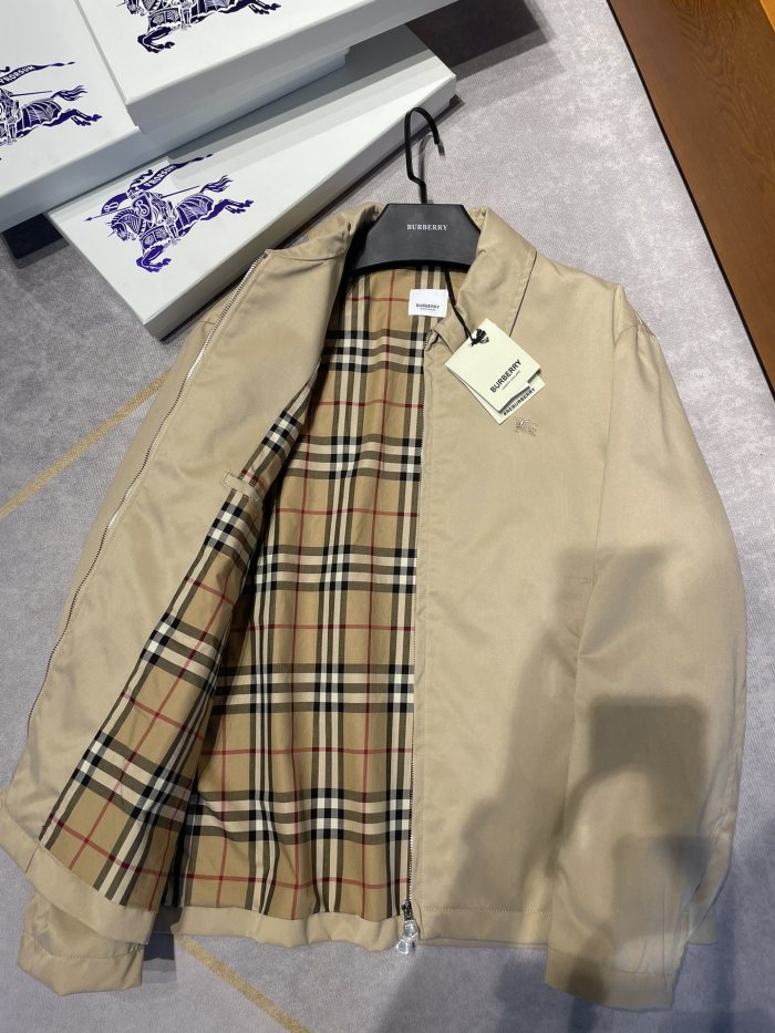 NIGO Burberry Men's Autumn and Winter Solid Color Logo Embroidery Zipper Casual Long Sleeve Cotton Jacket #nigo73199