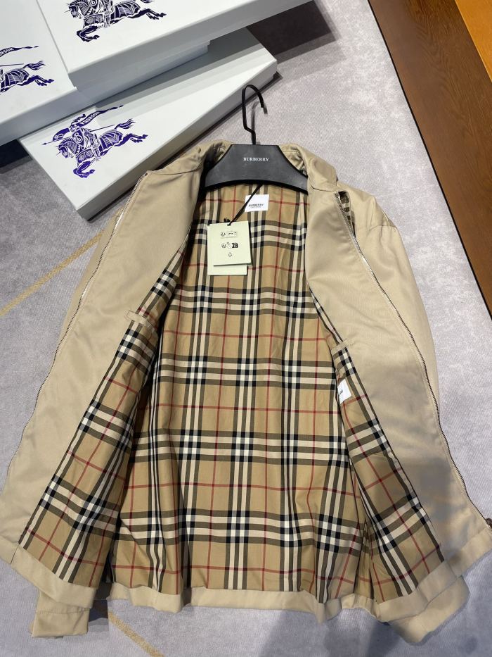 NIGO Burberry Men's Autumn and Winter Solid Color Logo Embroidery Zipper Casual Long Sleeve Cotton Jacket #nigo73199