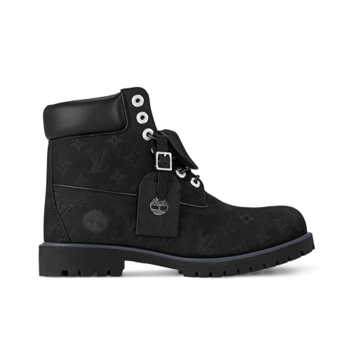 NIGO Louis Vuitton Men's And Women's Fall And Winter Old Flower Print Round Head Lace Up Embossed Waterproof Suede And Ankle Boots Martin Boots Shoes #nigo73221